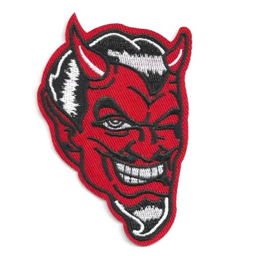 Red devil iron patch 75 - on,