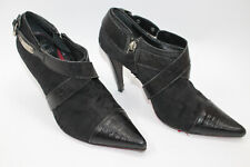 GIANFRANCO FERRE'scarpe donna tg 8,5 Europa 39 pelle nera S7908 df