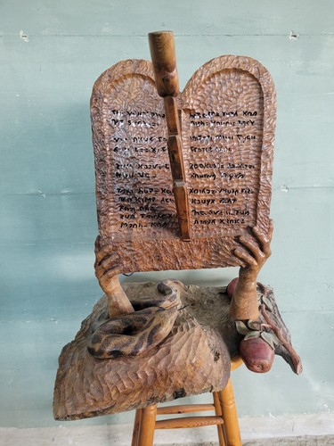 Scultura vintage legno - scultura, in