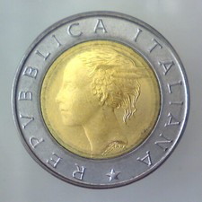 REPUBBLICA ITALIANA 500 lire