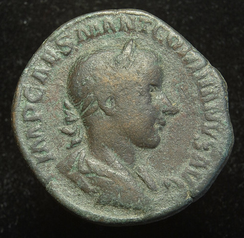 Gordiano iii sesterzio - iii, ae