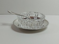 Antica Saliera in vetro con