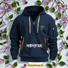 Sweat capuche monster - à,