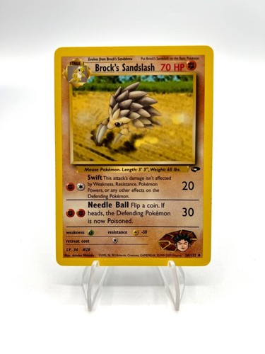 Carta pokemon brock - carta,