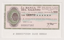 Miniassegni banca del salento - banca,