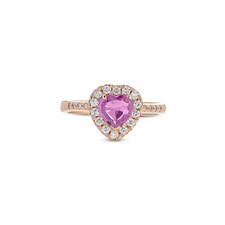 ANELLO CUORE IN ORO ROSA 18KT