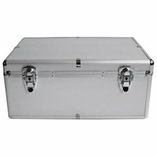 Valigia porta cd e dvd per DJ da 500 posti argento (I0o)