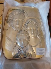 Quadro Argento Sacra Famiglia