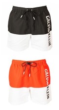 SG Boxer uomo mare CK CALVIN KLEIN piscina swimwear con logo stampato elastico e