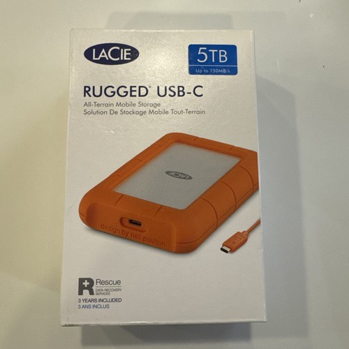 Lacie rugged usb disco - lacie, usb-c