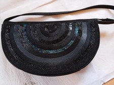 borsetta da sera Braccialini nuovo in raso e perline