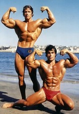 Poster Arnold Schwarzenegger e Franco Columbu locandina 70x100