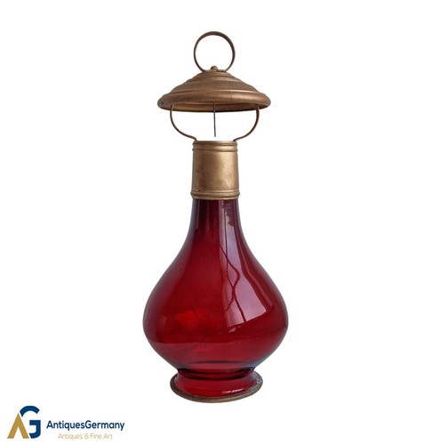 Lanterna biedermeier vetro - biedermeier,
