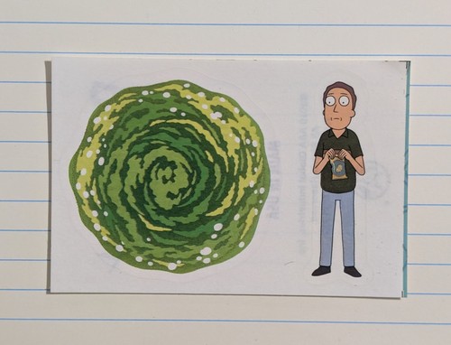 Adesivo rick morty vending - rick,