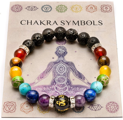 Doppio chakra bracciale yoga - chakra,