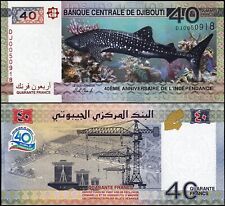 Banconota Gibuti 40 Franchi 2017 Mondo Cartamoneta UNC Moneta Banconota