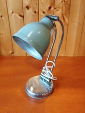 Lampada da tavolo vintage stile industriale metallo e verde militare