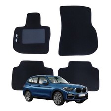 Set Tappeti in Moquette Adatti per BMW X3 (G01) dal 2017 - (senza Attacchi)