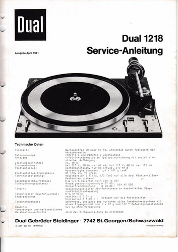 Manuale servizio per - per, dual