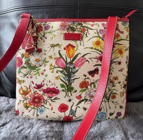 Borsa tracolla gucci flora - a,