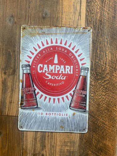 Insegna metallo campari - metallo,,