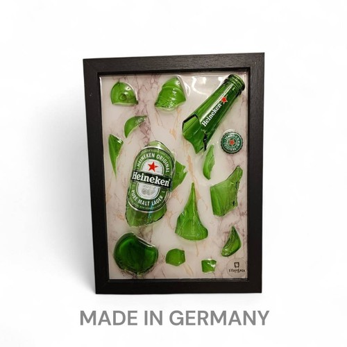Heineken beer broken - heineken, bottle