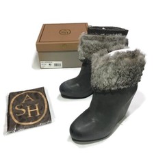 Stivali con zeppa - in, pelle