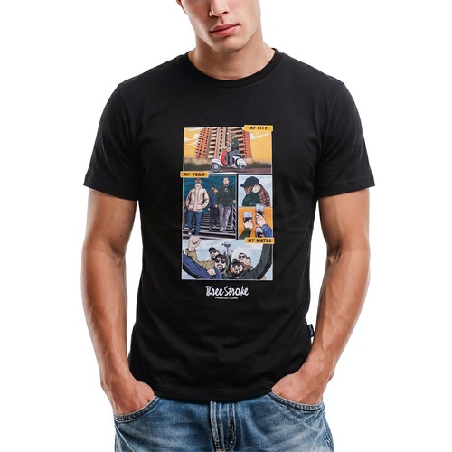 Three stroke shirt uomo - three-stroke,