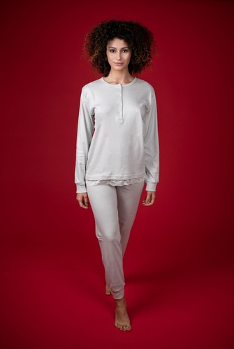 Pigiama donna caldo cotone - donna, in