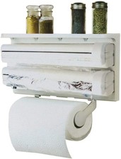 Dispenser da Cucina 3 in 1 per Carta Alluminio, Pellicola e Scottex