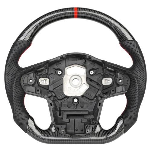 Volante sportivo vera fibra - volante,