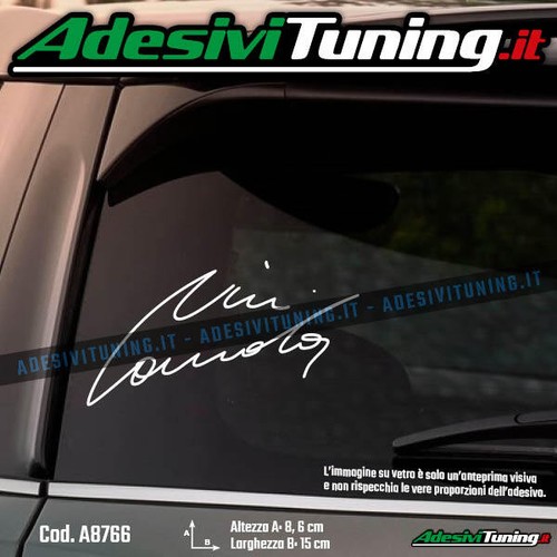 Adesivo firma niki lauda - adesivo,