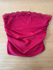 Fascia cropped rosso shein
