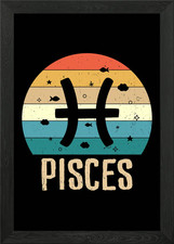 Pesci segno zodiacale design