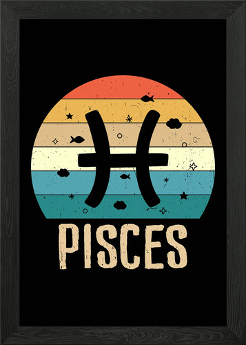 Pesci segno zodiacale design