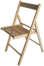 4 Sedie pieghevoli legno