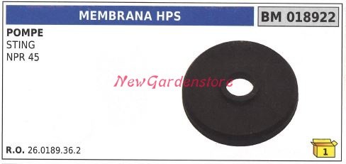 Membrana hps universale - hps, pompa