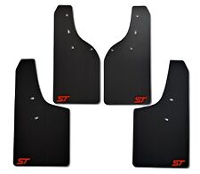 rallyflapZ | Mudflaps ADATTO Ford Fiesta Mk7.5 ST180 | ST200 Nero 4mm PVC *S ST-W