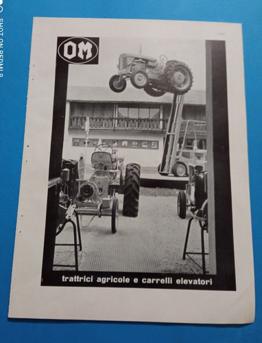 Pubblicita 1957 trattrice om - 1957,