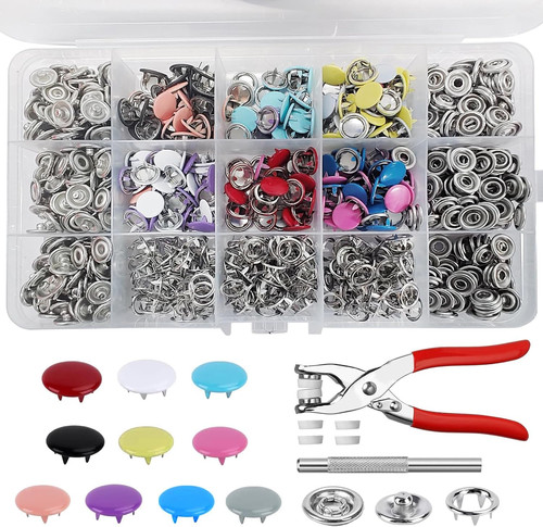 Set bottoni pressione con - bottoni, a