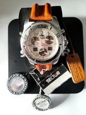 Orologio Sector 250 Chrono Alarm  Digital  Men's Watch Sappire Crystal w/Box Or