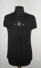 Maglia Maglietta BLUSA LIU JO  tg  42  CON MERLETTO E STRASS