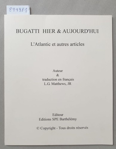 Bugatti hier aujourd - bugatti,