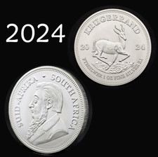 NUOVO! 2024 Krugerrand argento 1 oz 999 moneta argento 1 rand Sudafrica 999 ##