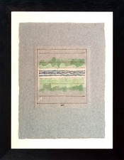 Sergio Agosti - pittura analitica - pezzo unico 24x32 del 1990 Giorgio Griffa