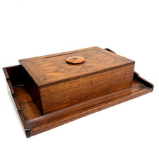 ANTICA SCATOLA CALAMAIO LEGNO