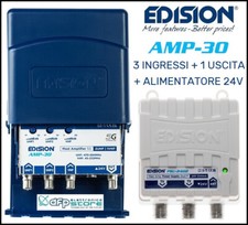 Amplificatore Da Palo Alimentatore Antenna Tv Digitale Terrestre UHF VHF 30dB ^^