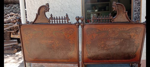 Letto vintage stile ottocento - letto,