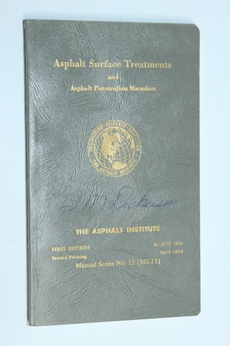 Asphalt surface treatments and - surface,