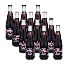 Dr. Pepper Real Sugar Soda, 12 once (12 bottiglie)